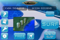 Select Competition or Free surf.